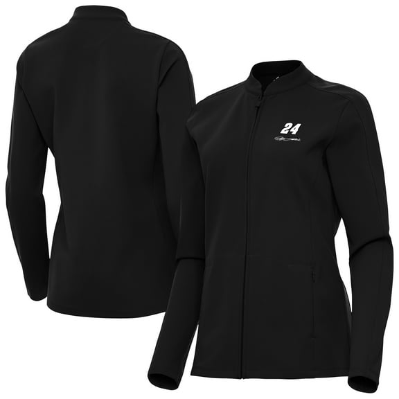 Women's Antigua  Black Jeff Gordon Regard Full-Zip Jacket