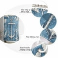 thumbnail image 5 of Small Stall Shower Curtain 36x78 Inch Narrow Half Size Blue Nautical Anchor Bath Curtains Bathroom Decor Summer Coastal Ocean Coral Waterproof Fabric Shower Curtain Set with Hooks 36 Inch, 5 of 6