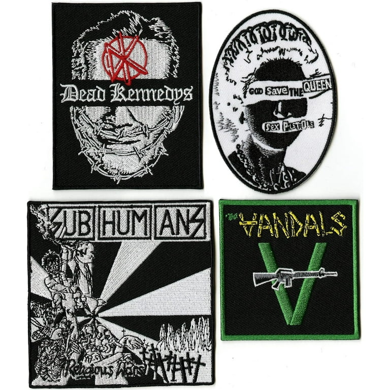 Anarchy & Skulls: Punk Rock Legends 14 Piece Patch Set Dead