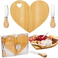 thumbnail image 1 of Juego de tablas para quesos Patelai Bridal Shower en forma de corazón, madera, 1 of 6