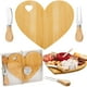 thumbnail image 1 of Juego de tablas para quesos Patelai Bridal Shower en forma de corazón, madera, 1 of 6