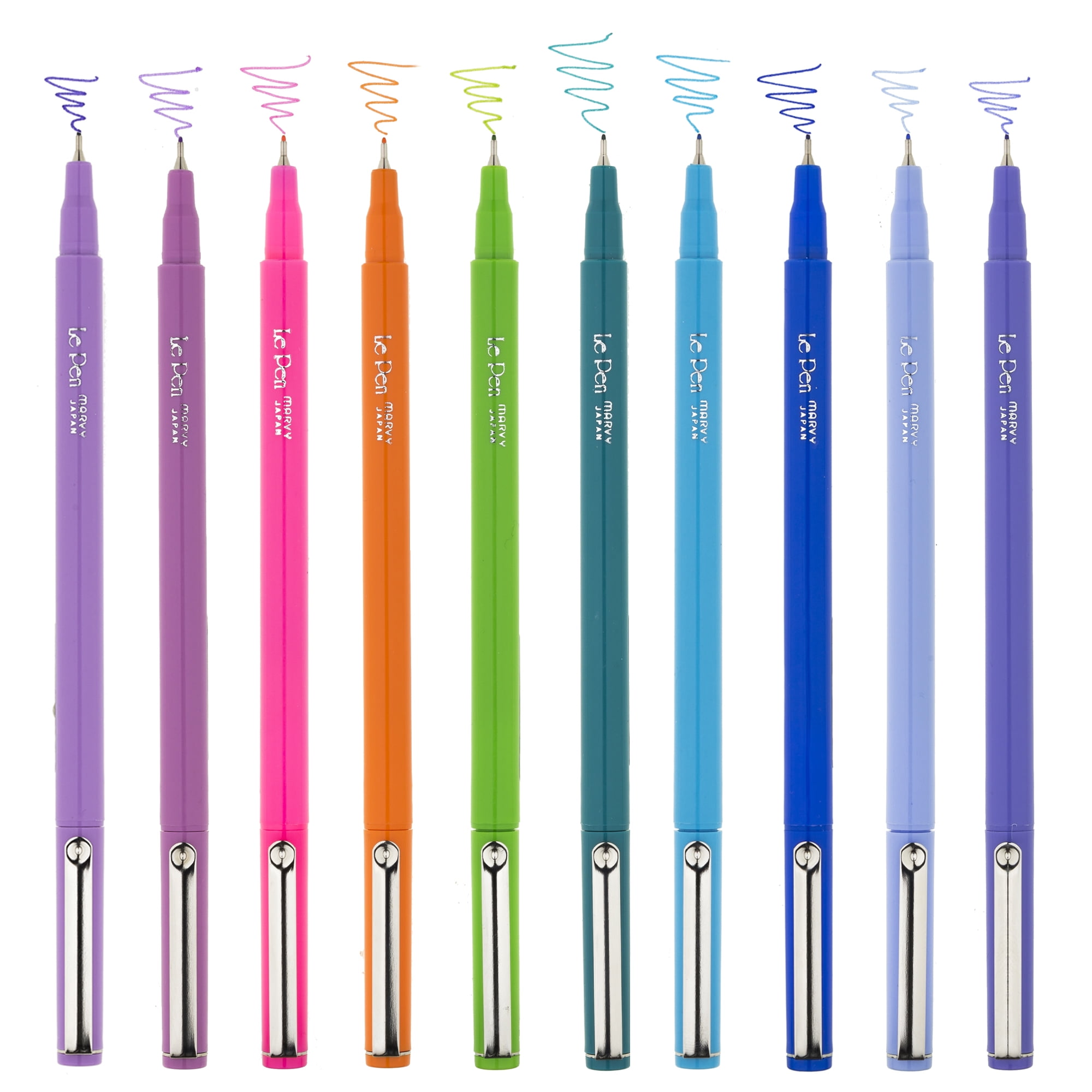 Uchida Le Pens Multicolor Set - 36 Colors Complete Set - Le Pen Pens for  Journaling - Smudge Proof Fine Pens for Writing, Drawing - 0.3 Fine Line Lepen  Pen Set - Yahoo Shopping