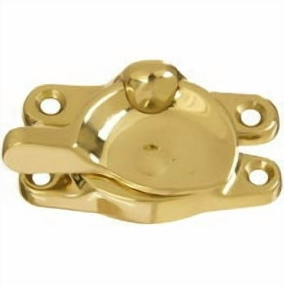 National Hardware Double Hung Polished Brass Sash Lock N198-150
