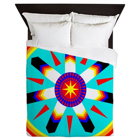 Feather Medallion - CafePress - EAGLE FEATHER MEDALLION - Queen Duvet Microfiber