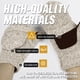 thumbnail image 4 of Guantes Mitones Térmicos de Invierno Sin Dedos FlexiGlide Beige, 4 of 7