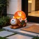 thumbnail image 5 of Solar-powered Luminous Animals Lamp Crystal Ball Animals Figurine Resin Garden Garden Decoration Lamp, 5 of 6