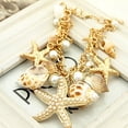 thumbnail image 4 of Naturegr Beach Bracelet Cute Adjustable Gold Plated Ocean Multi-style Chain Beach Bracelet, 4 of 7