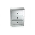 thumbnail image 3 of Baxton Studio Lina Modern and Contemporary Hollywood Regency Glamour Style Mirrored 3-Drawer Nightstand Bedside Table, 3 of 6