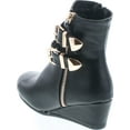thumbnail image 5 of Link Peggy-90K Children Girl's Wedge Heel Double Straps High Top Ankle Booties, 5 of 7