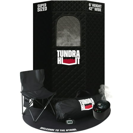 TUNDRA TRIBE Tundra Hut XL Portable Steam Sauna, 60-Minute Heater, Hexagon Design