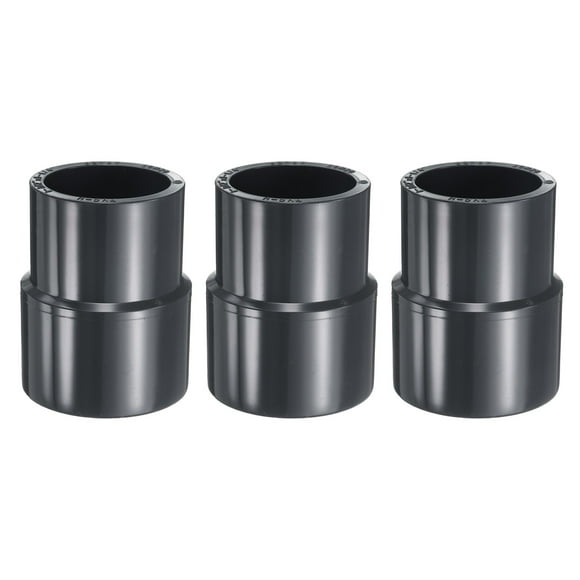 Uxcell 3pcs PVC Reduce Coupling 1-1/2 x 1-1/4" Increaser/Reducer Coupling Pipe Fitting