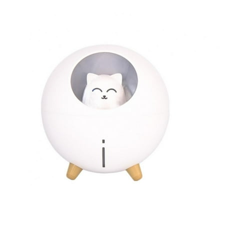 

USB Mini Planet Cat Humidifier With Colorful Night Light For Home&Office Silent Humidifier Bedroom Air Humidifier Diffuser