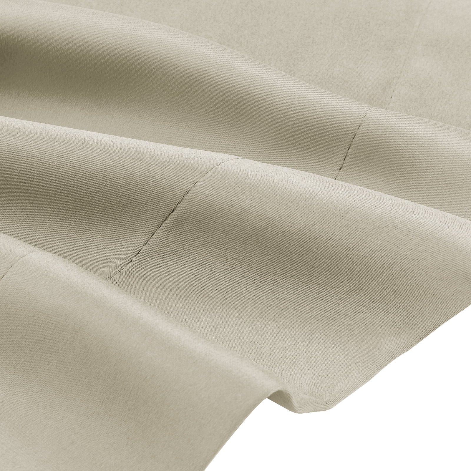 TWOPAGES Blackout Curtain Pinch PLeated Light Blocking Curtain for Kids Room, 1 Panel, 52"x96", Beige