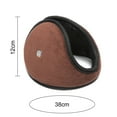 thumbnail image 6 of Skymirror Winter Warm Earmuffs Solid Color Super Soft Ultra-Thick Windproof Outdoor Ear Warmer Plush Ear Covers, 6 of 8
