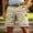 Khaki, variant on COSFO Casual Cargo Shorts for Men Solid Cotton Shorts Outdoor with Pockets Relaxed Fit Shorts