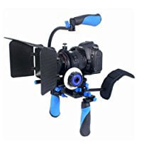 Morros DSLR Rig Movie Kit Shoulder Mount Rig with Follow Focus and Matte Box for All DSLR Cameras and Video