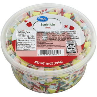 Great Value 6-Cell Tutti Frutti Sprinkles Mix, 6.38 oz.