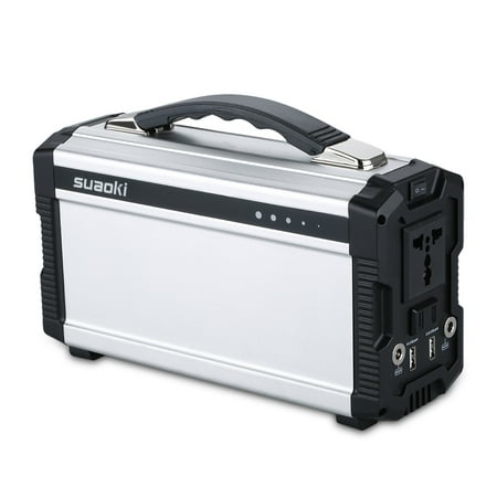 - Suaoki Portable Solar Generator, Power Supply Energy Storage, Gas-free Built-in Invertor, Outdoor Power Source