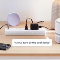 thumbnail image 3 of Amazon Basics Regleta de enchufe inteligente con 3 tomas controladas individualmente y 2 puertos USB (1 USB-A y 1 USB-C), funciona solo con Alexa, Wi-Fi de 2,4 GHz, no requiere concentrador, color bla, 3 of 5