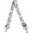 thumbnail image 1 of SURJDE Crossbody Strap for Purses Replacement Adjustable Guitar Multicolor Style Handbag Straps, Flower Y White, Medium, Modern, 1 of 4