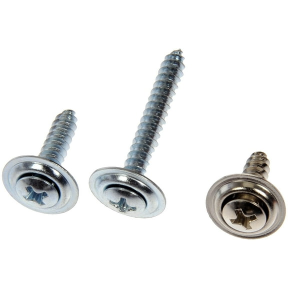 Dorman 961-225D Trim Screw Assortment - Chrome - No.8 X 5/8 In., 3/4 In., 1 In., 1-1/4 In. (Pack of 12)