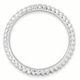 thumbnail image 2 of Bague en Argent Sterling Stackable Expressions Rhodium Taille 8, 2 of 3