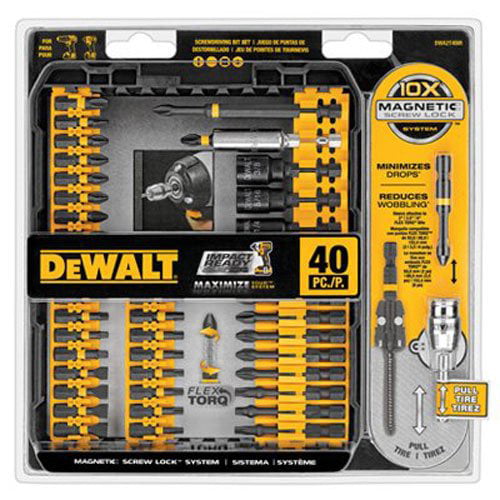 DWA2T40IR IMPACT READY FlexTorq Screw Driving Set 40-Piece Drill Bits 