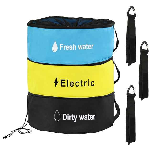 Dumble RV Sewer Hose Storage Bag 3pc Water Electrical Cord Organizer