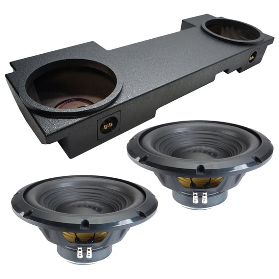 Alpine fits 02-13 Chevy Avalanche Sealed Dual 12" W12S4 Loaded Subwoofer Sub Box Enclosure Rhino Coated 500W RMS 4 Ohm