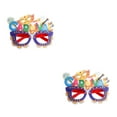 thumbnail image 3 of Billuyoard DIY Plume anteojos marco carnaval fiestas temáticas gafas vestido de baile disfraz fiesta favores gafas foto Prop carta Carta 2piezas, 3 of 6