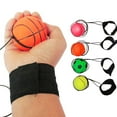 LEARNEVER Bouncy Wrist Band Ball ElasticRubber BallWrist Bounce Ball