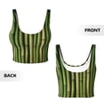 thumbnail image 5 of Lsque Green Bamboo Fence1 Printed Women'S Sports Bra, Compression, Moisture Wicking, High-Impact Sports Bra For Women,Supportive sports bra-X-Large, 5 of 9