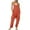Red, variant on Jumpsuits for Women,Womens Jumpsuits Loose Fit Sleeveless Spaghetti Strap Long/Short Pant Romper Jumpsuit with Pockets