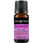 Sensible Remedies Geranium 100% Therapeutic Grade Essential Oil, 5 mL (0.167 fl oz)