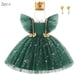 thumbnail image 3 of Elegante vestido de fiesta de Navidad para niña, tutú hinchado de manga voladora, vestido de baile, vestido de princesa de cumpleaños, Carnaval, 3 of 5