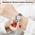 thumbnail image 2 of Watches for Women Ladies Female Fashion Waterproof Dress Business Stainless Luxury Classic Analog Quartz Simple Wife Gifts Wrist Watch, 2 of 12