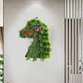 thumbnail image 4 of Horse Christmas Wreath Artificial Branch Leaf Wreath Front Door Wreath Wall Door Green Needles Wreath With Pinecone, 4 of 8