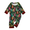 thumbnail image 3 of Onlypjs Matching Family Christmas Pajamas for Men, Women and Couples– Festive Multicolor Tree Print Tops with Red Plaid Pants, 3 of 5
