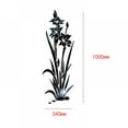 3D Acrylic Wall Sticker Orchid Flower Mirror Sticker EcoFriendly