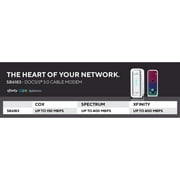 ARRIS SURFboard (16x4) DOCSIS 3.0 Cable Modem. Approved for XFINITY Comcast, Cox, Charter and most other Cable Internet providers for plans up to 300 Mbps (SB6183), White