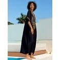 thumbnail image 2 of Edolynsa Womens Embroidered Kaftan Dresses Long Swimsuit Cover up Plus Size Caftan Loungewear Maxi Beachwear Boho Beach Tops, 2 of 10
