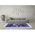 thumbnail image 3 of Ahgly Company Indoor Rectangle Abstract Blue Contemporary Area Rugs, 5' x 7', 3 of 4
