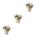 thumbnail image 4 of ZheElen Simulation Flower Set Stunning Floral Display With Minimal Effort Wide Range Pinellia Pink 3Set, 4 of 6