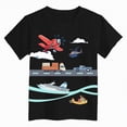 thumbnail image 4 of NOLDARES Boys Shirt Cotton Short Sleeve Tshirts for Boys Summer Tops Kids Clothes Size 5-14 Years(Black,2-3 Years), 4 of 4