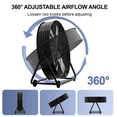 thumbnail image 5 of Rocyis 30 Inch Industrial High Velocity Drum Fan - 3 Speed 13000 CFM Air Circulation High Velocity Fan for Factory, Warehouse, and Commercial (Black), 5 of 7