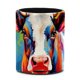 thumbnail image 1 of Imprescindible para artistas y entusiastas del maquillaje: portalápices cilíndrico y organizador de escritorio, diseño de vaca hermosa, 1 of 5