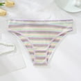 thumbnail image 3 of Gibobby Ropa interior termica Bragas informales transpirables cómodas de arcoíris para mujer, bragas de cintura alta con estampado de arcoíris para mujer(Rosa， M), 3 of 5