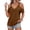 Brown #5, variant on Cold Shoulder Tops Woman Solid V Neck Shirts 2026 Summer Ruffle Short Sleeve Casual Low Back T Shirts Flutter Knot Strap Basic Lightweight Tees Green 2XL