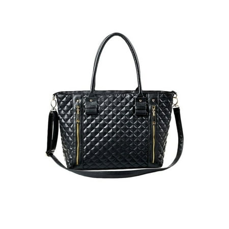 Black Leather French Purse - Women Lady Handbag Shoulder Bag Crossbody Tote Purse Hot Fashion PU Leather
