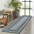 thumbnail image 5 of Machine Washable Rug Bordered Design Non-Slip Rubber Back, 5 of 9